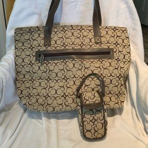 Disney Mickey Ear all over print shoulder bags